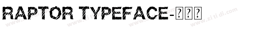 Raptor Typeface字体转换